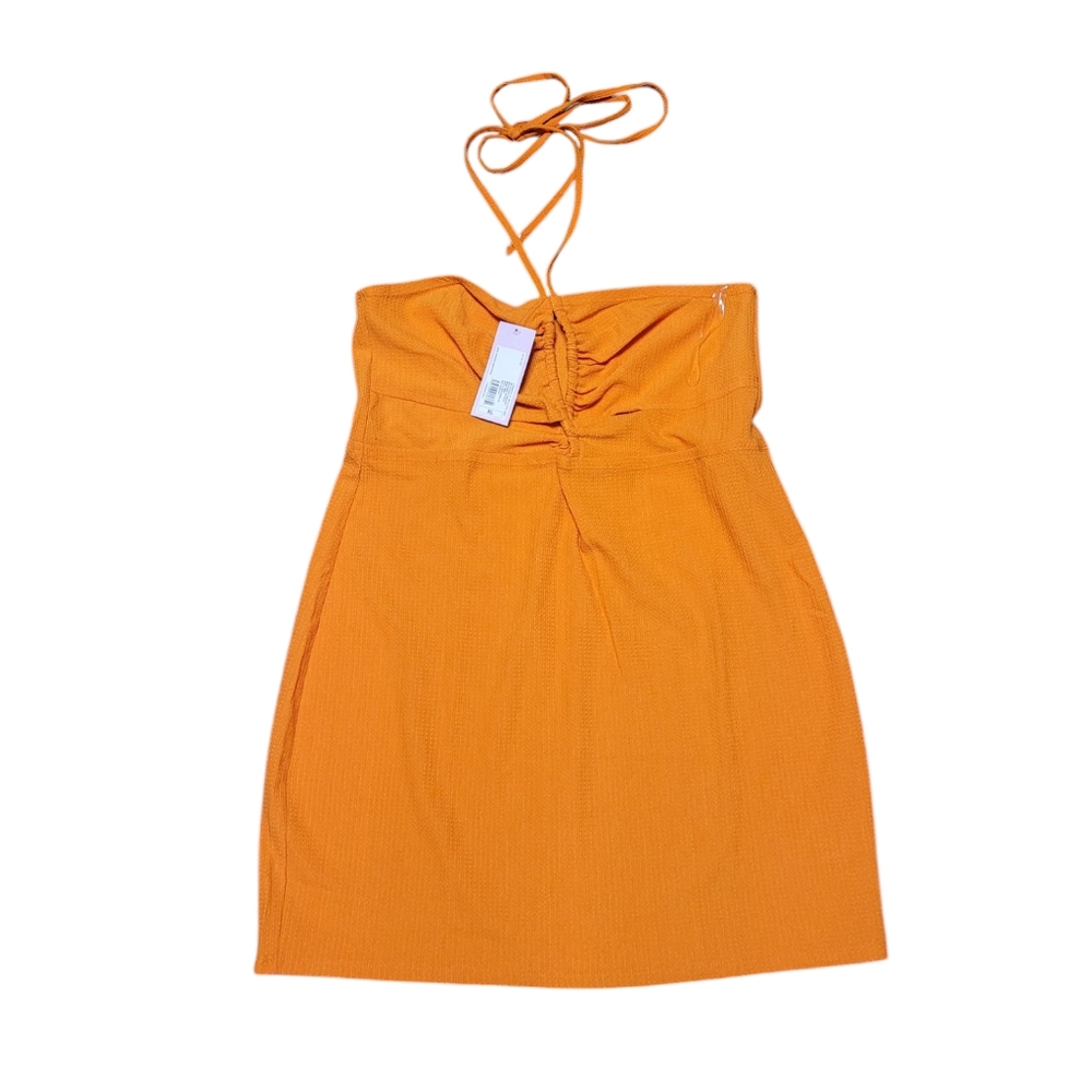 wild fable Strapless Halter Dress in Orange